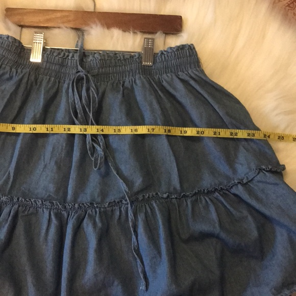 CALI 1850’ CHAMBRAY SKIRT. SIZE L - Picture 7 of 10